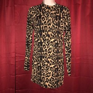 Inc Leopard Print Mini Dress
